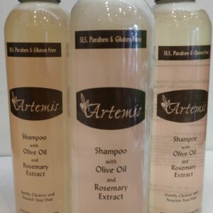 shampoo with olive oil and rosemary extract