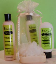 Body Lotion,  Hand Cream and  Puffy w/soap