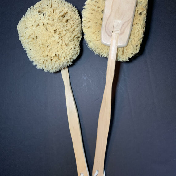 Natural Wool Sea Sponge on a stick